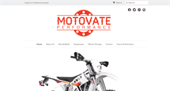 Desktop Screenshot of motovateperformance.com