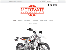 Tablet Screenshot of motovateperformance.com